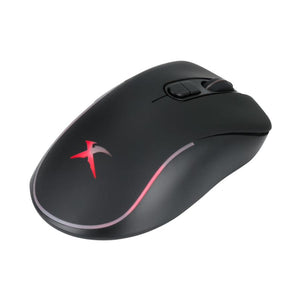 Xtrike Me GMP-290 - Ensemble de Souris de Jeu Optique, Filaire DPI 1200 à 3600 et Tapis de Souris Rouge - Simple Boutique