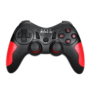 Xtrike Me GP-45 - Manette de Jeu Sans-Fil avec Batterie Intégrée, Bluetooth ou Filaire, Pour Android et PC, Noir - Simple Boutique