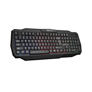 Xtrike Me KB-302 - Clavier de Jeu Filaire, Avec Rétro-Éclairage à Couleurs Mixtes, 104 Touches, Noir - Simple Boutique