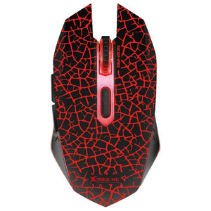 Xtrike Me MK-503 - Ensemble de Clavier et Souris de Jeu Filaire avec Rétro-Éclairage Couleurs Mixtes, Noir - Simple Boutique