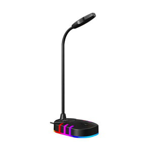 Xtrike Me XMC-02 - Microphone Filaire de Jeu Omnidirectionnel, USB, Haute-Sensibilité avec Éclairage RGB, Noir - Simple Boutique