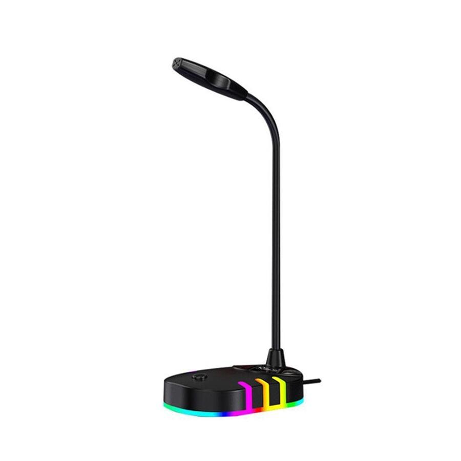 Xtrike Me XMC-02 - Microphone Filaire de Jeu Omnidirectionnel, USB, Haute-Sensibilité avec Éclairage RGB, Noir - Simple Boutique