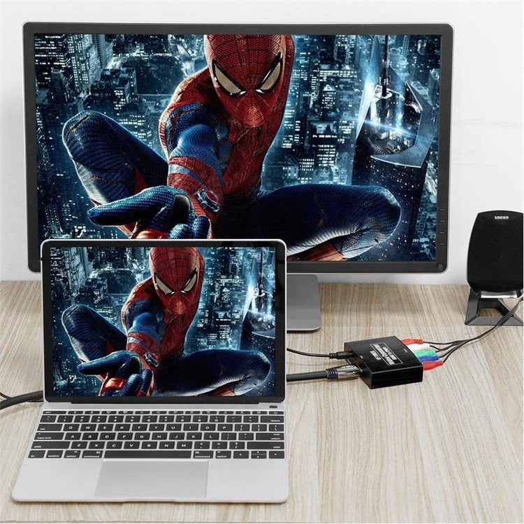 Yoho Convertisseur Composant Vers HDMI , 4K HDR, 3D, Compatible avec Téléviseur, Moniteur et Plus - Simple Boutique