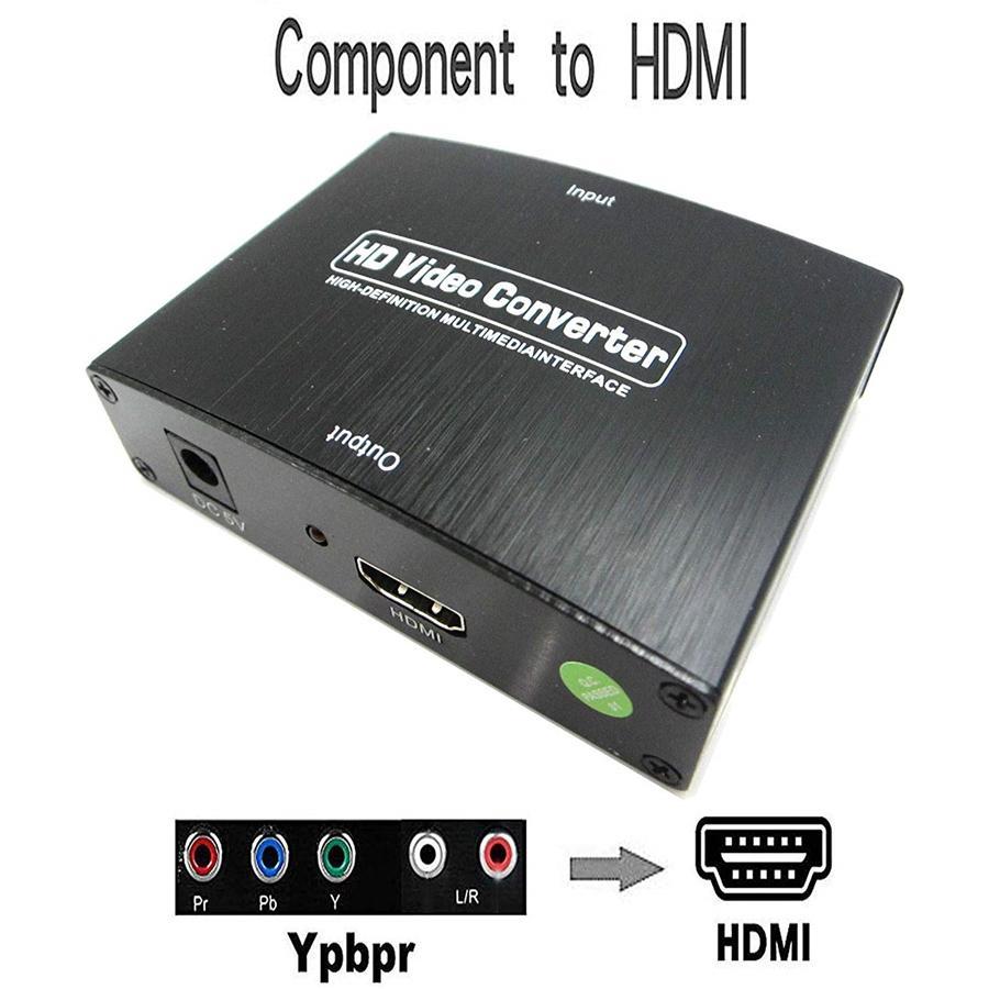 Yoho Convertisseur Composant Vers HDMI , 4K HDR, 3D, Compatible avec Téléviseur, Moniteur et Plus - Simple Boutique