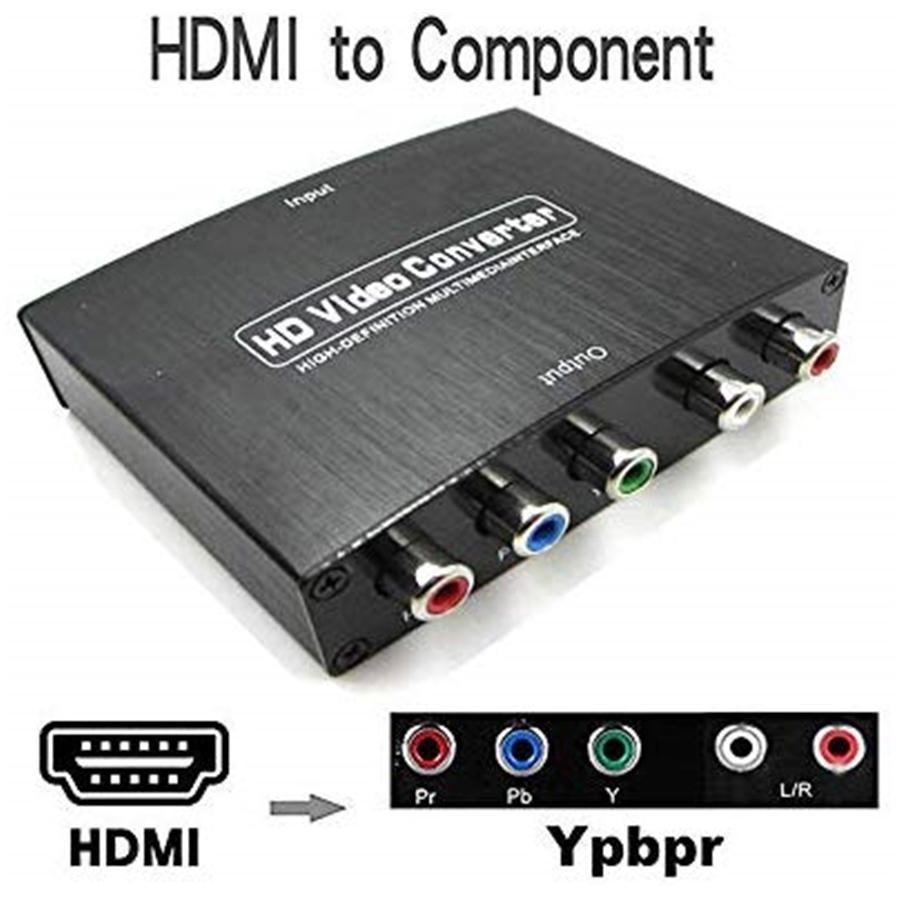 Yoho Convertisseur HDMI vers Composant , 4K HDR, 3D, Compatible avec Console de Jeux, Ordinateur Portable et Plus - Simple Boutique