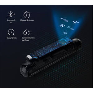 Yunmai - Corde a Sauter Intelligente, Bluetooth, Écran DEL HD, 4 Modes D'entrainement, Noir - Simple Boutique