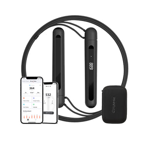 Yunmai - Corde a Sauter Intelligente, Bluetooth, Écran DEL HD, 4 Modes D'entrainement, Noir - Simple Boutique