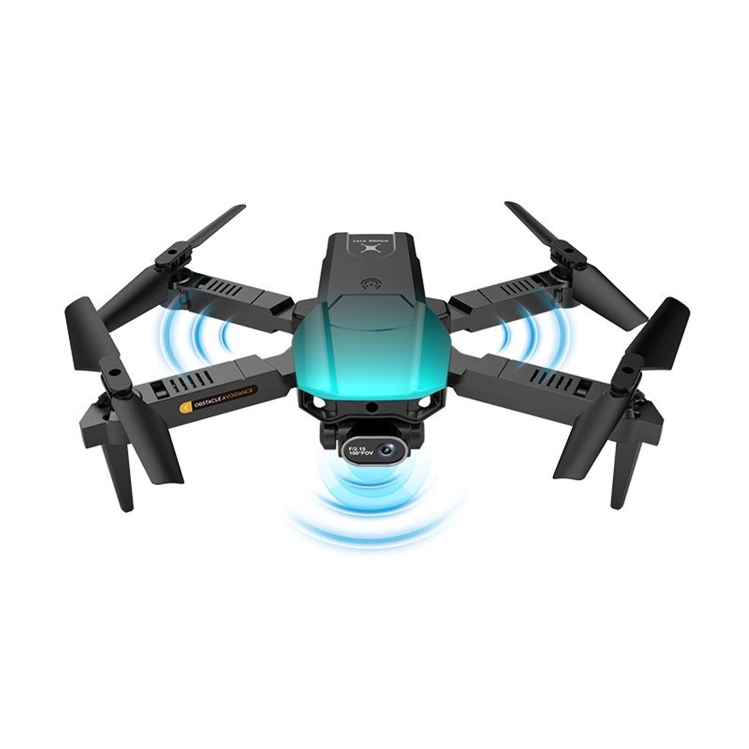 ZFR - Drone avec Double Objectif 4K avec Boite de Rangement et Télécommande, Comprend Trois Batteries, Noir - Simple Boutique