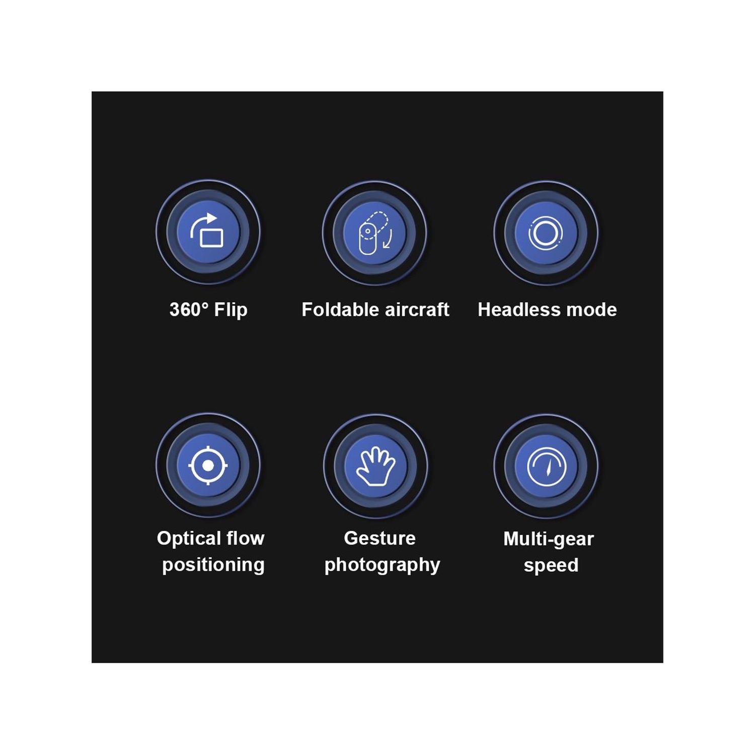 ZFR - Drone avec Double Objectif 4K avec Boite de Rangement et Télécommande, Comprend Une Batterie Noir - Simple Boutique