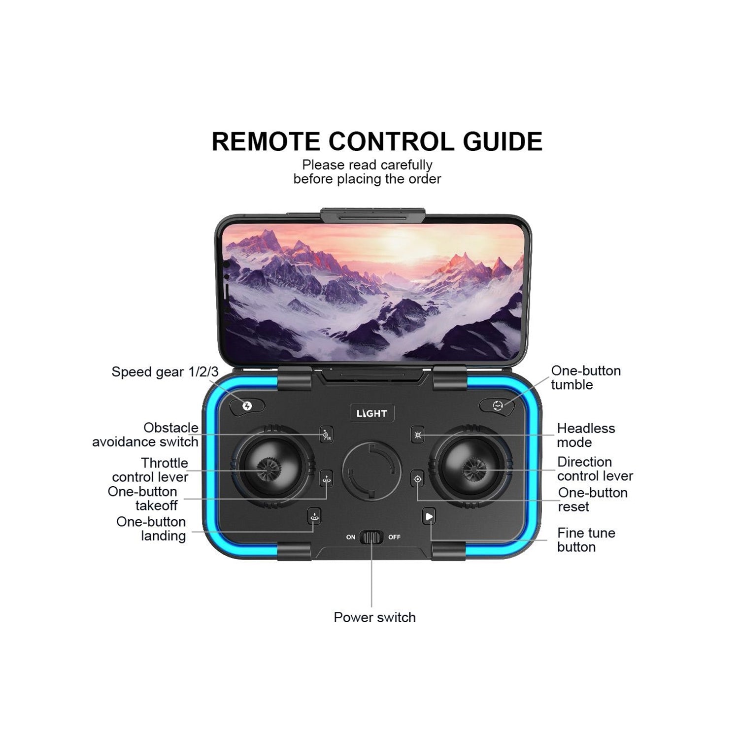 ZFR - Drone avec Double Objectif 4K avec Boite de Rangement et Télécommande, Comprend Une Batterie Noir - Simple Boutique