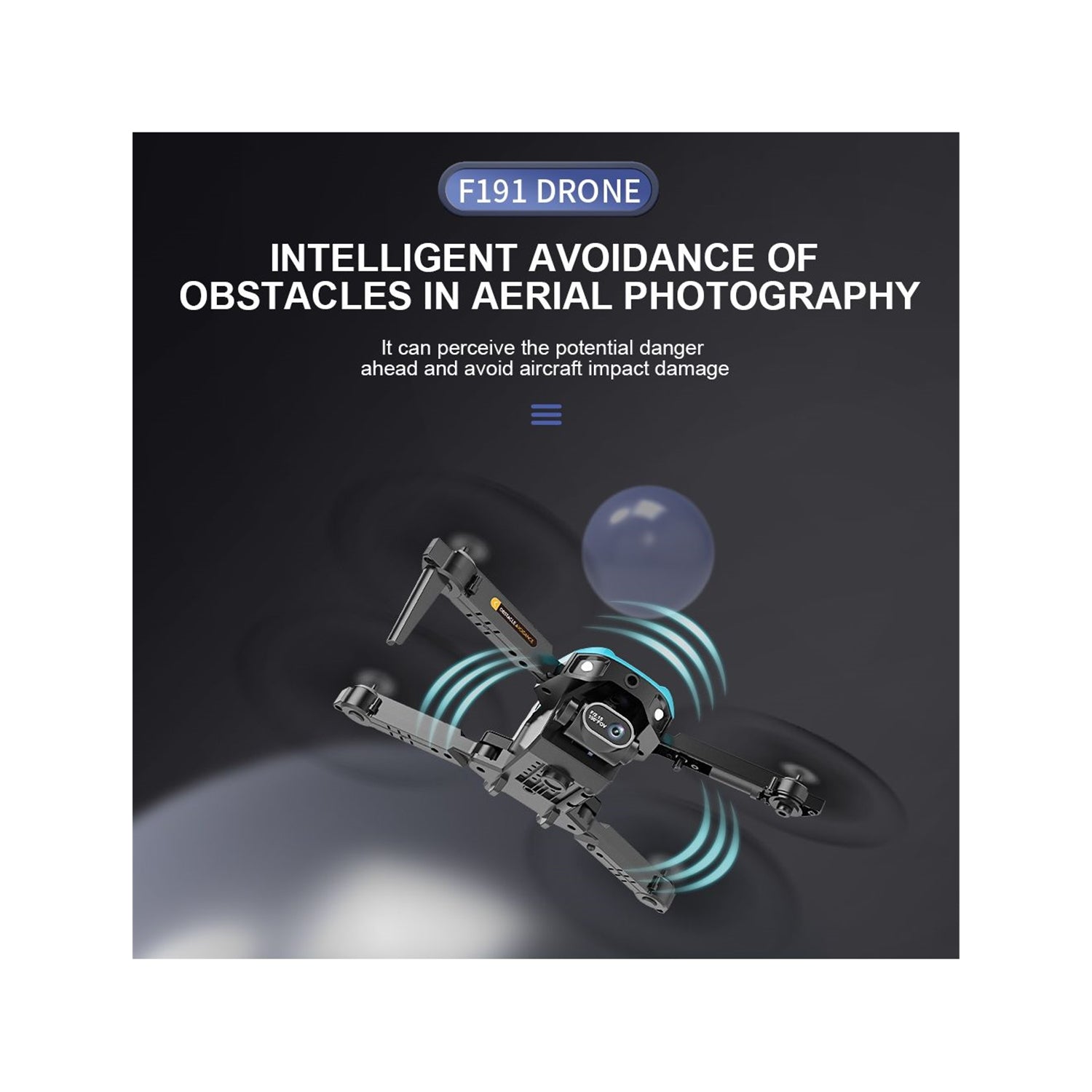 ZFR - Drone avec Double Objectif 4K avec Boite de Rangement et Télécommande, Comprend Une Batterie Noir - Simple Boutique