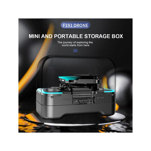 ZFR - Drone avec Double Objectif 4K avec Boite de Rangement et Télécommande, Streaming/Video en Direct, Noir - Simple Boutique