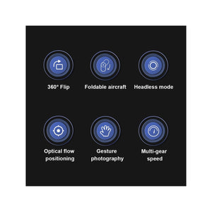 ZFR - Drone avec Double Objectif 4K avec Boite de Rangement et Télécommande, Streaming/Video en Direct, Noir - Simple Boutique
