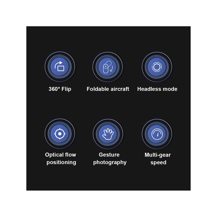 ZFR - Drone avec Double Objectif 4K avec Boite de Rangement et Télécommande, Streaming/Video en Direct, Noir - Simple Boutique