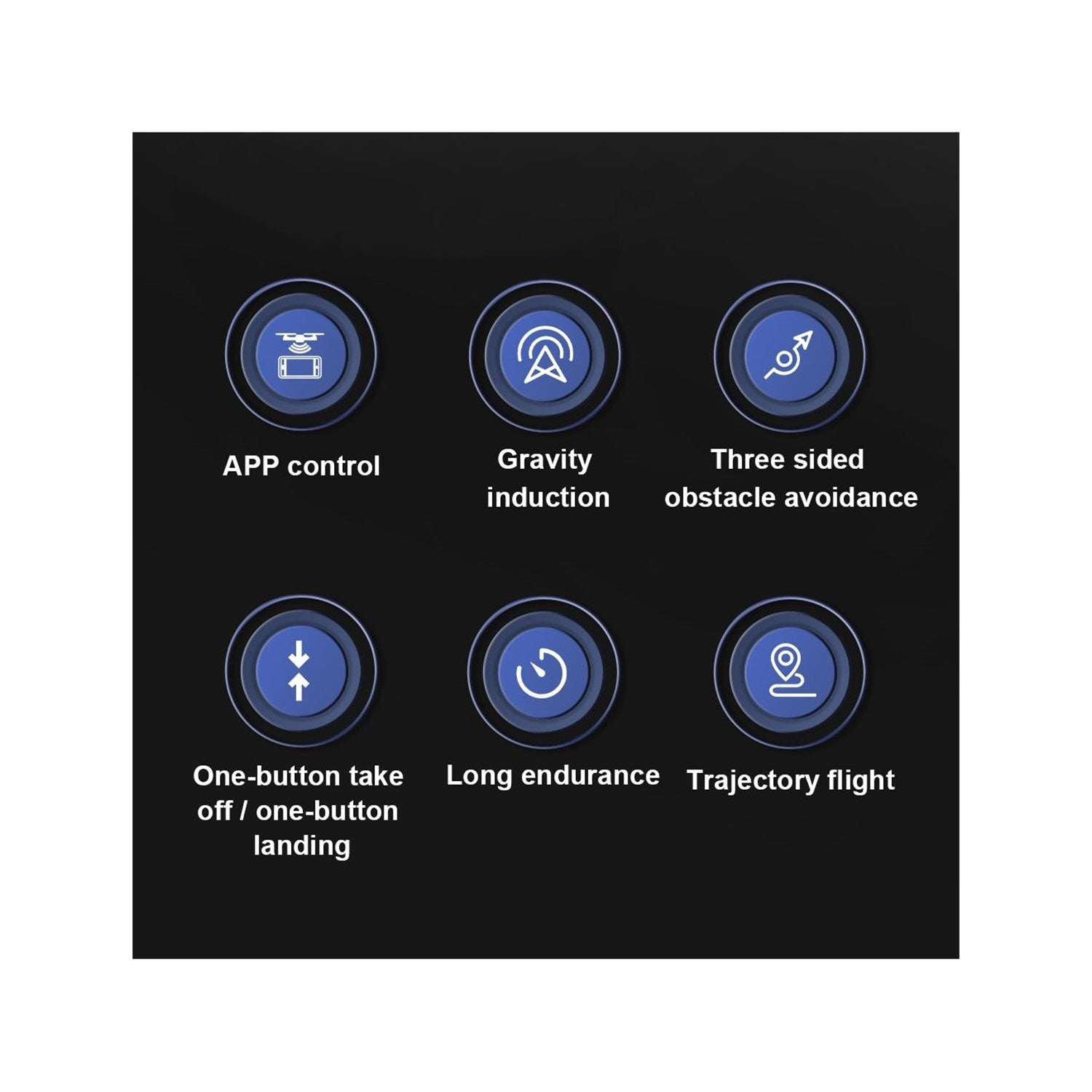 ZFR - Drone avec Double Objectif 4K avec Boite de Rangement et Télécommande, Streaming/Video en Direct, Noir - Simple Boutique