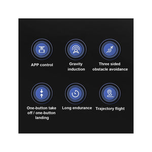 ZFR - Drone avec Double Objectif 4K avec Boite de Rangement et Télécommande, Streaming/Video en Direct, Noir - Simple Boutique