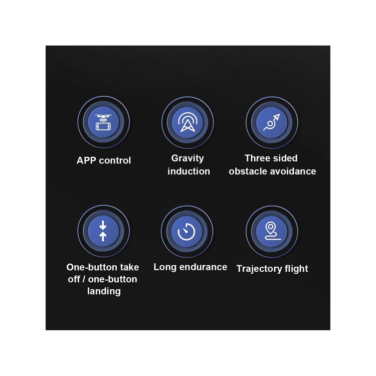 ZFR - Drone avec Double Objectif 4K avec Boite de Rangement et Télécommande, Streaming/Video en Direct, Noir - Simple Boutique