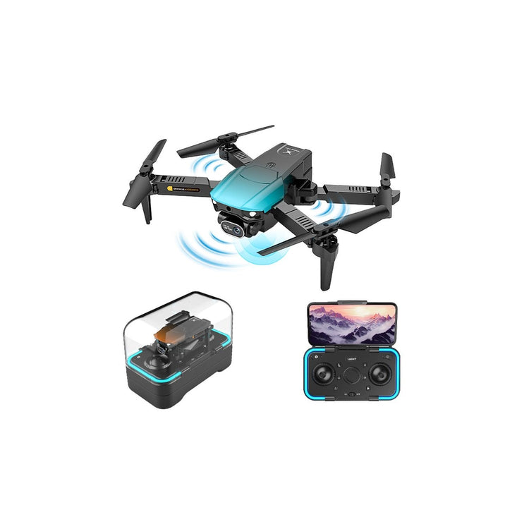 ZFR - Drone avec Double Objectif 4K avec Boite de Rangement et Télécommande, Streaming/Video en Direct, Noir - Simple Boutique