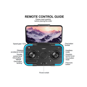 ZFR - Drone avec Double Objectif 4K avec Boite de Rangement et Télécommande, Streaming/Video en Direct, Noir - Simple Boutique