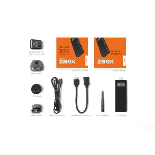 Zotac ZBOX-PI221-W2B Mini-Ordinateur Portable Stick HDMI Pour Télévison Sans Ventilateur - Simple Boutique