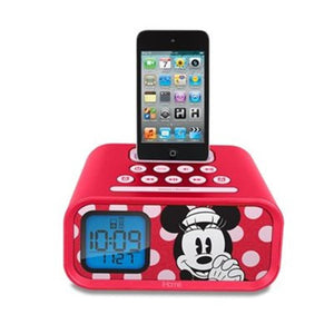 iHome EKIDS DISNEY Système de Haut-Parleurs à Réveil Double pour IPod Minnie Mouse - Simple Boutique