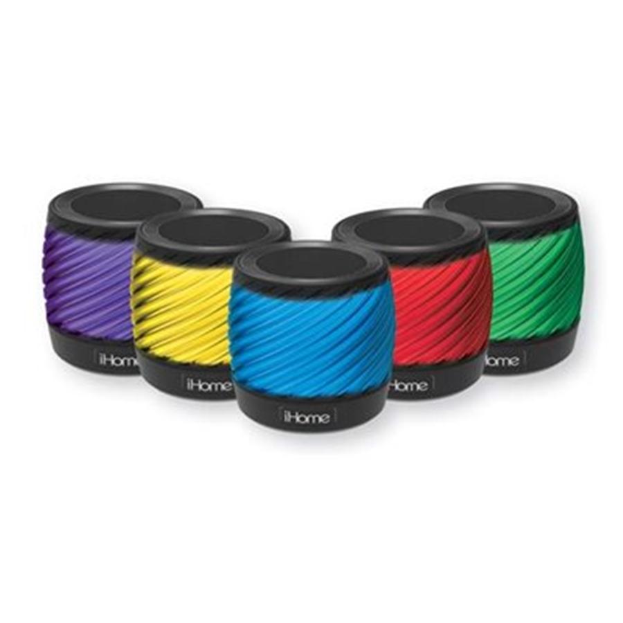 iHome IBT50BC Haut-Parleur Bluetooth avec Éclairage aux Couleur Changeantes avec Microphone pour les Appels, Noir - Simple Boutique