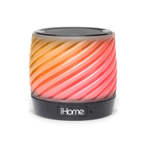 iHome IBT50BC Haut-Parleur Bluetooth avec Éclairage aux Couleur Changeantes avec Microphone pour les Appels, Noir - Simple Boutique
