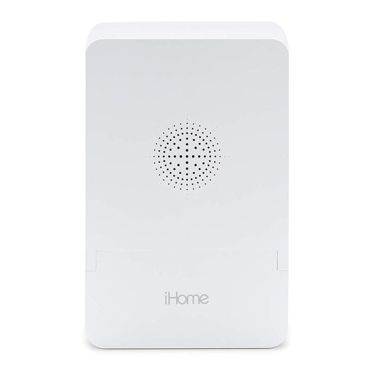iHome ICVBT1WC Mirroir Portable avec Éclairage DEL, 6'' X 8'', Rechargeable avec Haut-Parleur Bluetooth, Blanc - Simple Boutique