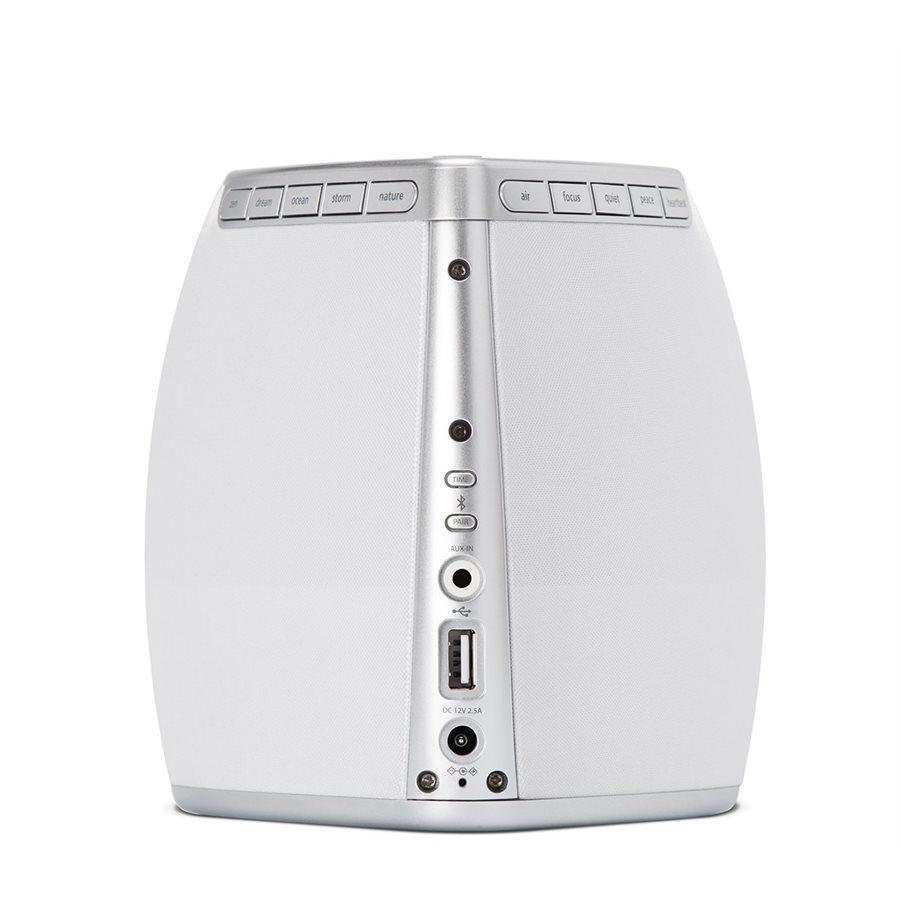 iHome IZBT7WC Appareil de Thérapie de Sommeil à Chevet Changeant de Couleur Bluetooth, Blanc - Simple Boutique