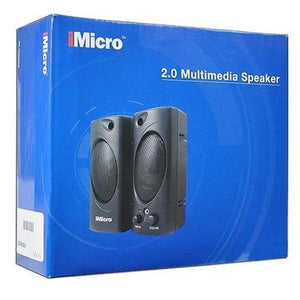iMicro Système De Haut-Parleur D'ordinateur Et Multimédia 2.0 Noir - Simple Boutique