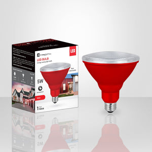 Xtricity Ampoule DEL PAR38/7W/120V/Rouge/Intérieur et Extérieur 1 Un - emballage - Simple Boutique