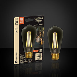 Xtricity - Ampoule DEL Style à l'ancienne, 5W, Type-S, 2200K Blanc Doux - emballage - Simple Boutique
