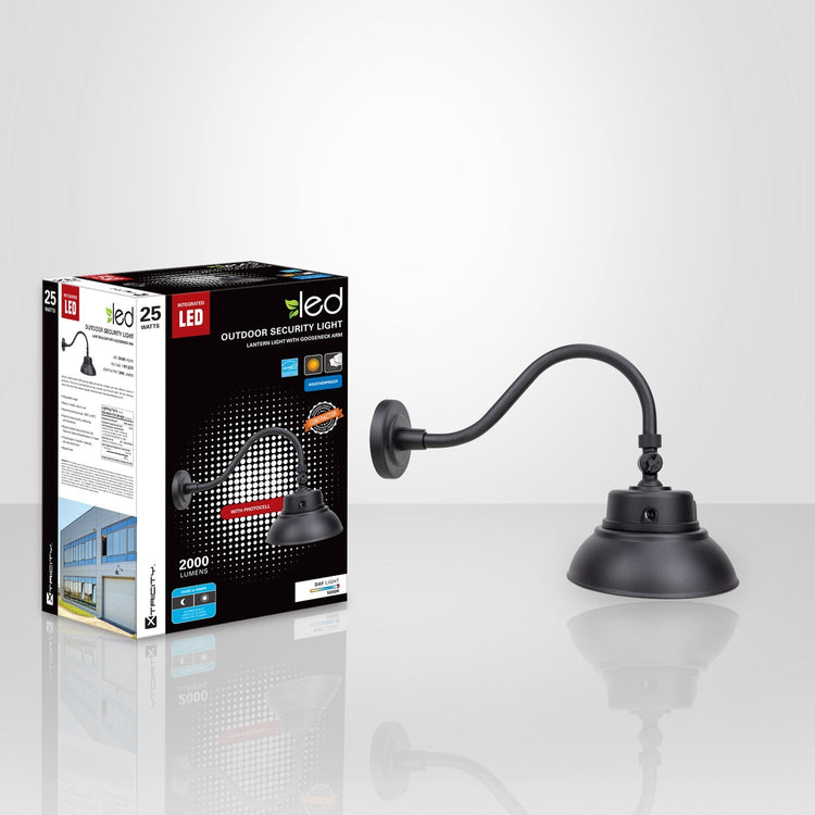 Xtricity - Fixture de Sécurité Extérieur DEL, 2000 Lumens, 25W, 5000K Lumière du Jour + Photocellule - emballage - Simple Boutique