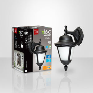 Xtricity - Luminaire Mural Extérieur DEL, 9w/120v/3000k, Éclairage Blanc Doux, De la Collection Esther, Noir - emballage - Simple Boutique