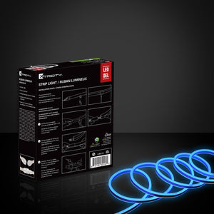 Xtricity Bande del flexible 9'x0.8mm/6W -3'/120V/Bleu Intérieur et Extérieur - emballage - Simple Boutique
