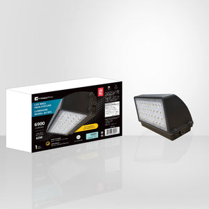 Xtricity - Luminaire de Sécurité Extérieur au DEL, 6900 Lumens, 60W, 5000K Lumière du Jour + Photocellule - emballage - Simple Boutique