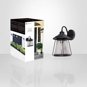 Xtricity - Luminaire Mural Extérieur, Largeur de 9'', De la Collection Brooke, Noir - emballage - Simple Boutique