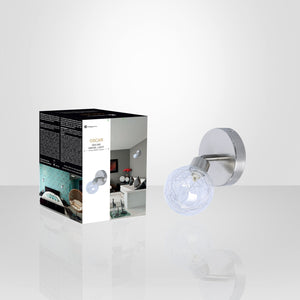 Xtricity - Luminaire Directionel à 1 Tête, Largeur de 5.5'', De la Collection Oscar, Argenté - emballage - Simple Boutique