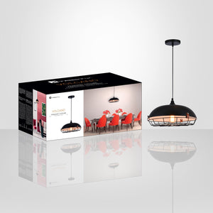 Xtricity - Luminaire Suspendu, Largeur de 13.7'', De la Collection Volcano, Noir - emballage - Simple Boutique