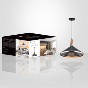 Xtricity - Luminaire Suspendu, Largeur de 15.3'', De la Collection Molly, Argent - emballage - Simple Boutique