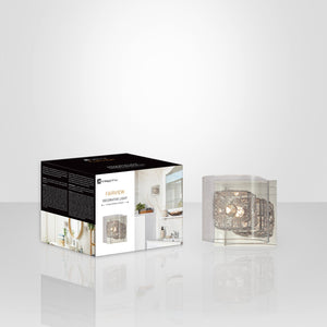 Xtricity - Lumière Décorative de Vanité, Largeur de 5.24'', De la Collection Fairview, Fini Chromé - emballage - Simple Boutique