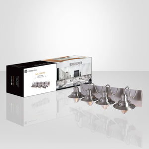 Xtricity - Luminaire de Vanité à 4 Lumières, Largeur de 27.1'', De la Collection Baltimore, Fini Nickel - emballage - Simple Boutique