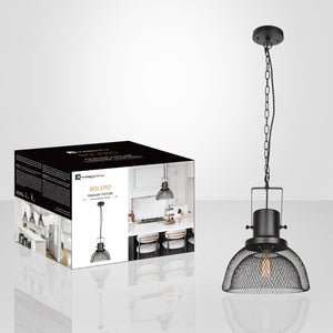 Xtricity - Luminaire Suspendu, Largeur de 12.2", De la Collection Bolero, Noir - emballage - Simple Boutique
