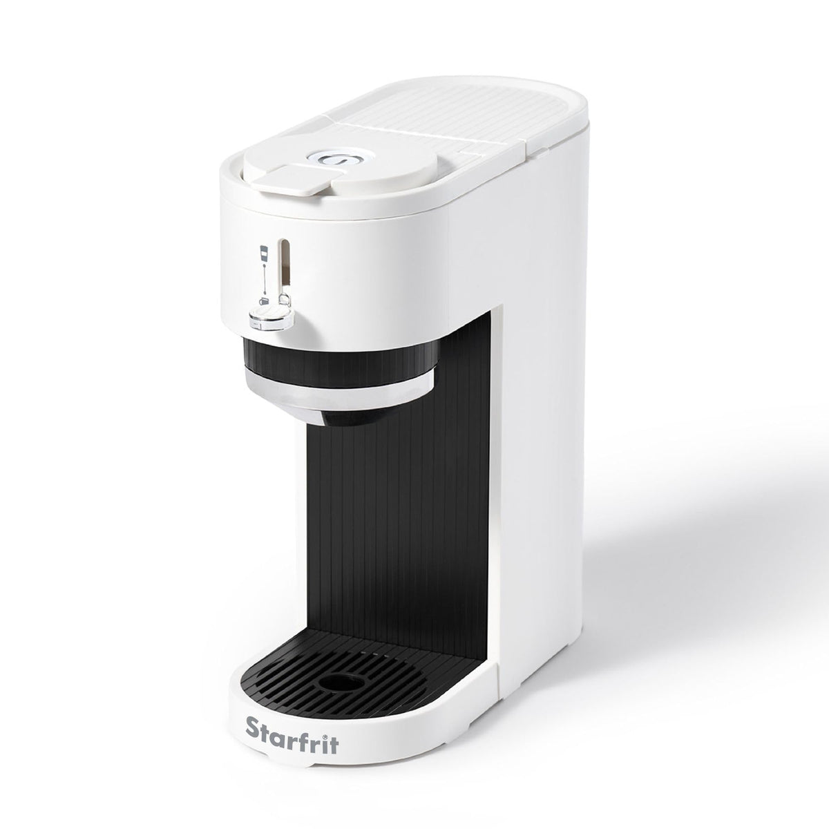 Cafetière 2-en-1 compatible K-Cup et café moulu, 1050W, blanche - Simple Boutique