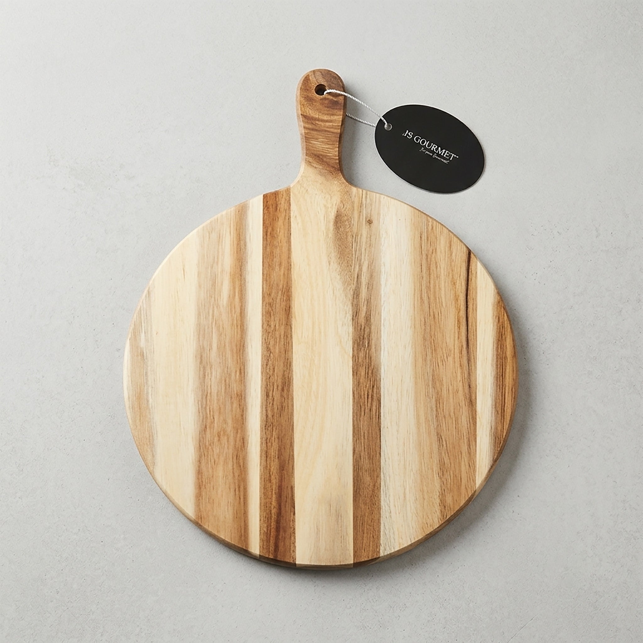 JS Gourmet - Planche à Pizza en Bois d'acacia avec Rainure pour Trancher - emballage - Simple Boutique