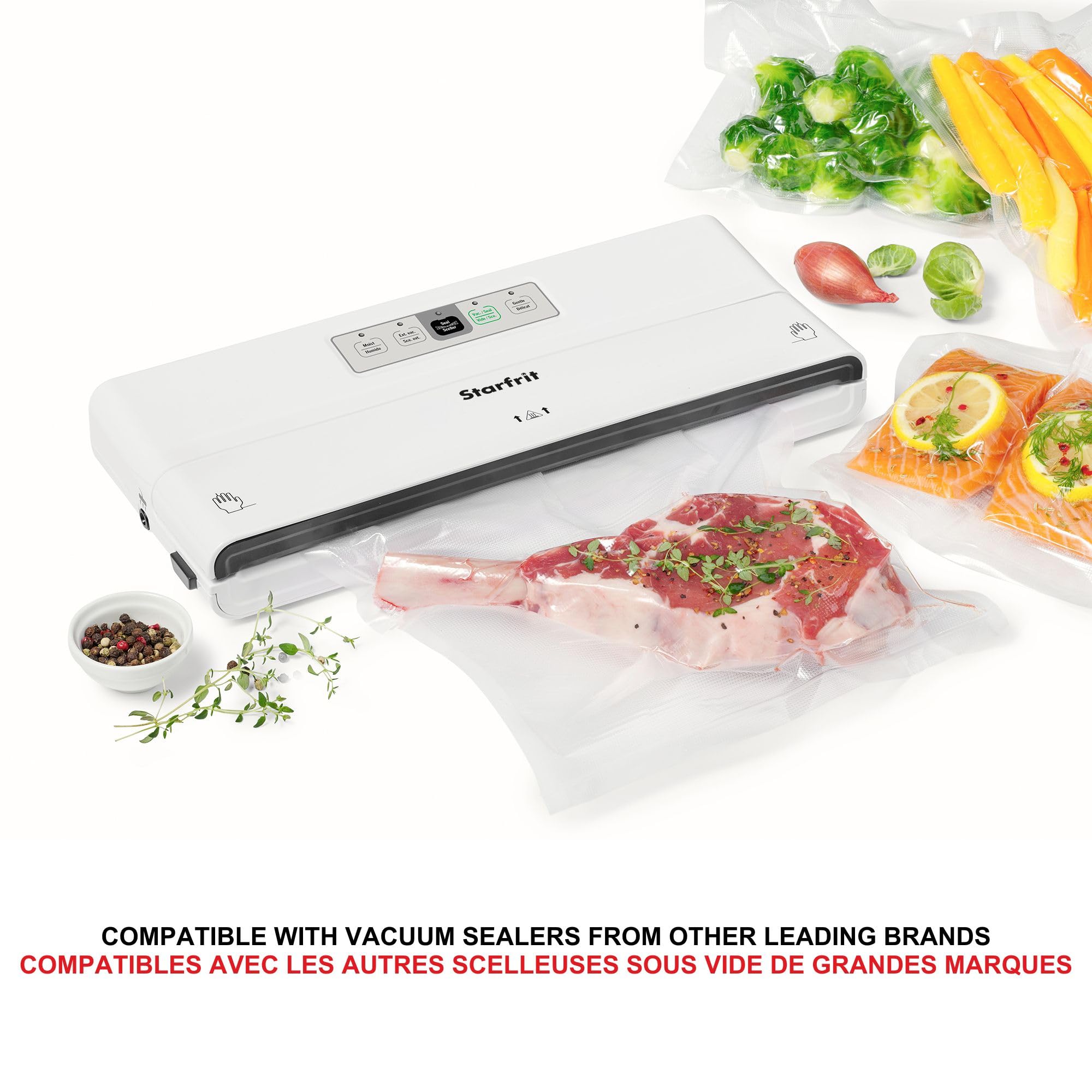 Rouleaux d'appareils sous vide, 2 pièces 11" x 20' sans BPA - Simple Boutique