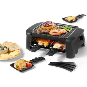 Gril à raclette pour 4 personnes, antiadhésif, 600 W, contrôle de température - Simple Boutique