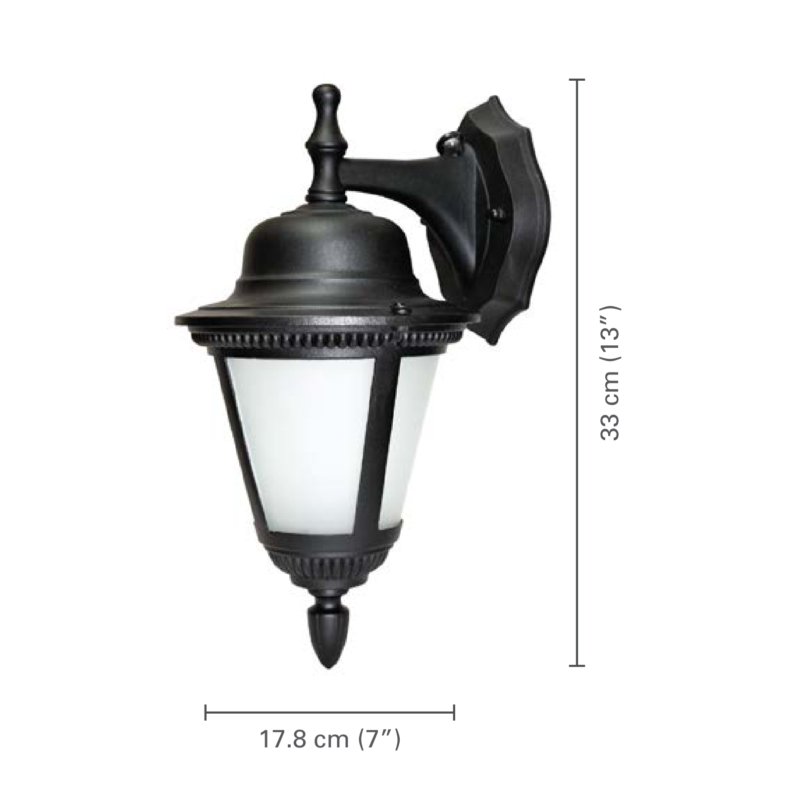 Xtricity - Luminaire Mural Extérieur DEL, 9w/120v/3000k, Éclairage Blanc Doux, De la Collection Esther, Noir - dimensions - Simple Boutique