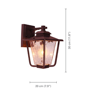 Xtricity - Luminaire Mural Extérieur, Hauteur de 11.8'', De la Collection Cumbria, Noir - dimensions - Simple Boutique