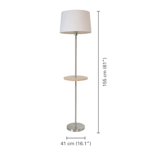 Xtricity - Lampe Torchère sur Pied, Hauteur de 5', de la Collection Anderson, Blanc - dimensions - Simple Boutique